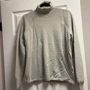 Grey turtleneck sweater